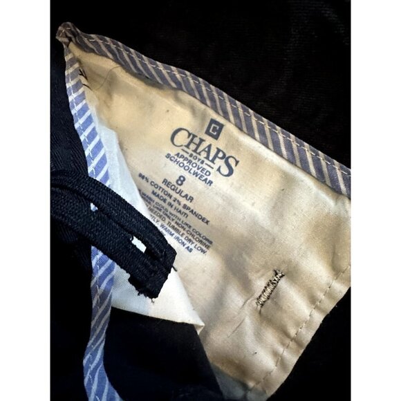 Chaps Blue Boys Approved Schoolwear Pants boys size 8 regular - Picture 3 of 4